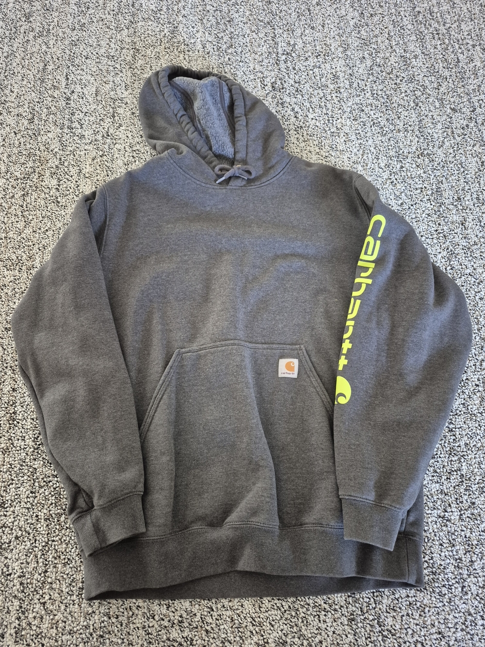 Carhartt Men's Midweight Hooded Logo Sweatshirt Loose Fit Large